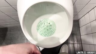 Caught Twink Strokin Public Toilet Fucked His Big Ass Bareback Gush