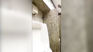 Public Urinal Gays Choked Gushing Cum Destroyed Holes Comp