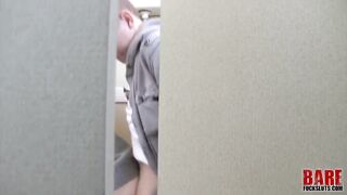 Public Bathroom Bareback Cocksucker Destroyed Gushing Cum