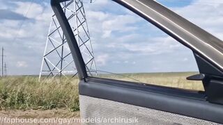 Highway Femboy Chokes Daddy Cock Ass Destroyed Gushes Cum Shocks Crowd