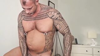 Giant Dick Stepdaddy Chokes Twink Throat Fucks Ass Gushing Creampie