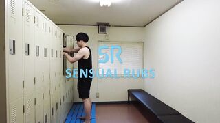 Twink Cocks Explode Gushing Cum in Public Bathhouse Orgy