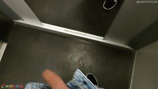 Blindfold Grindr Twink Ass Destroyed Bareback by Thick Breeding Cock Gush