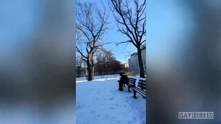 German Hunter Drills Park Picked Black Twink Cum Gushing Hole Destroyed