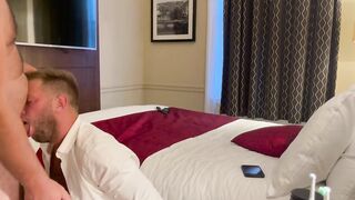Hotel Ravages Cocky Top into Gushing Creampie Slut Bottom