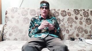 Vibrator Rips Horny Students Hairy Dick Gushing Cum Tsunami