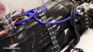 Electric Latex Suit Milks Gay Cock Gushing Destroyed