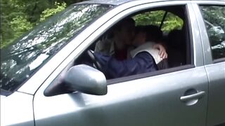 Twinks Bareback Destroyed on Car Hood Gushing Cum Explosion