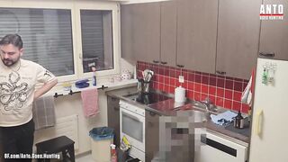 Married Plumber Chokes on First Gay Cock Gushing Massive Load