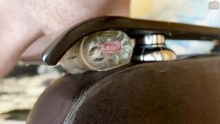 Uncut Daddy Moans Fucks Fleshlight to Shaking Cum Gush Explosion