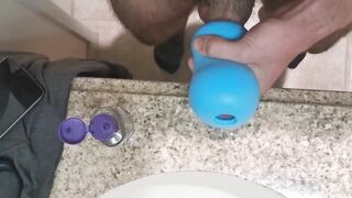 Blue Stroker Destroys Fit Jocks Uncut Cock Cum Explosion