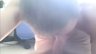 19yo Twink Chokes Own Huge Uncut Cock Gushes Cum Flood After School