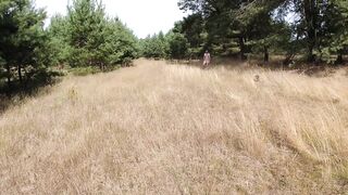Skinny Gay Denis Wanks Massive Uncut Cock In Risky Forest Cum Gush