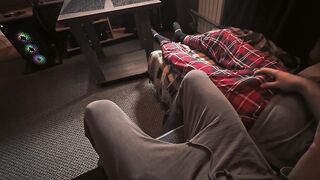 Straight Bro Convinced Mutual Jerk Huge Cum Gushers