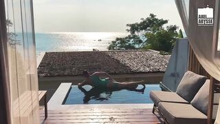 Axel Abysse Rips Gaping Hole Poolside Solo Fist Destroyer Cum Gush