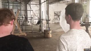 Twinks Choked Gushing Bareback Destroyed by Daddy Cocks Foursome