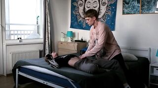 Twink Ass Destroyed by Massive Cock Rimming Cum Gush Explosion