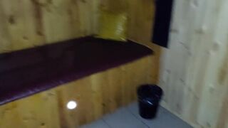 Twink Choked Gagging on Uncut Sauna Beast Swallows Gushing Seed