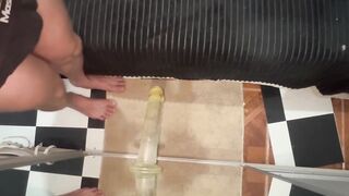 Levi Brazil Ass Destroyed Gaping Huge Dildo Cum Gush Explosion