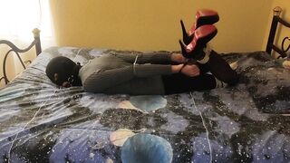 Hogcuffed Twink Heels Vibed Caged Cock Denied Gushing Precum