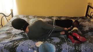Hogcuffed Twink Heels Vibed Caged Cock Denied Gushing Precum
