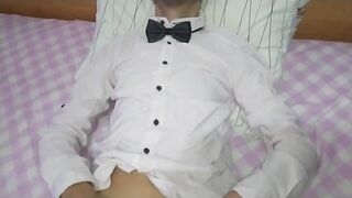 Boss Grabs Twink's Banana Ass Destroys Tight 18yo Hole Raw Gape Cum Flood