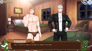 Scoutmaster Yoshinori's Bulging Muscles and Huge Dick Destroy Twink Scoutboy Gushing Cum