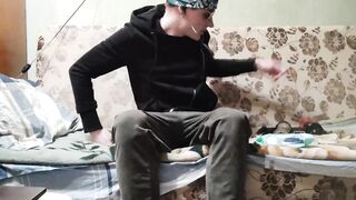 Dick Wages War On Toy Army Till Cum Gushes Destroyed