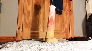 Cute Femboy Ass Destroyed by Massive Bad Dragon Cum Gush