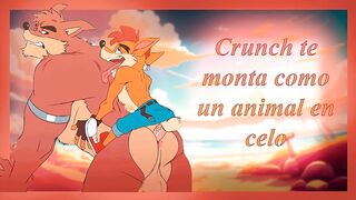 Crunch Destroys Crash Furry Ass Bareback Gushing Cum Flood