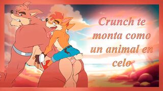 Crunch Destroys Crash Furry Ass Bareback Gushing Cum Flood