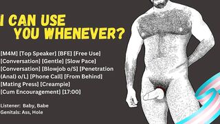 Hairy BF Destroys Submissive Hole Free Use Gushing Creampie