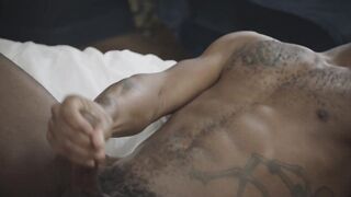 XXL Black Cock Destroys Bald Boyfriends Gushing Poz Cum