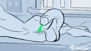 Freckled Twink Gushes Green Nocturnal Cum Explosion Destroyed