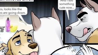 Femboy Furry Intern Ass Destroyed Dry By Daddy Dog Bareback Cum Flood