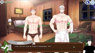 Goro Bound Daddy Cock Gushes Massive Cum Drenched in Scout Bondage