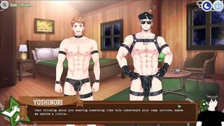 Goro Bound Daddy Cock Gushes Massive Cum Drenched in Scout Bondage