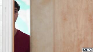 Andre Stone's Cock Ring Rampage Bareback Destroys Sam Ledger's Twink Hole Gushing