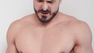 Hunks Marcus Felix Choked Gushing Spit Roasted By Malik Big Cock