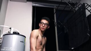 Laundry Day Muscle Hunk Barebacks Twink Ass Gushing Cum Flood
