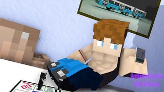 Minecraft Bros Late Night Cum Gushing Gay Orgy Destruction