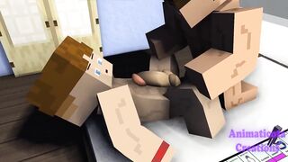 Minecraft Bros Late Night Cum Gushing Gay Orgy Destruction
