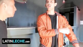 Bartender Gags on Raw Latino Cocks Choked Cum Flood Breeding Pt1