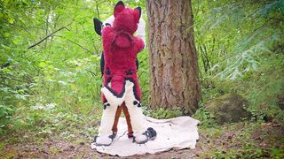 Fursuit Fox Bitch Woods Wrecked Missionary Ass Cum Flood