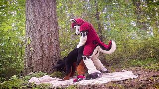 Fursuit Fox Bitch Woods Wrecked Missionary Ass Cum Flood