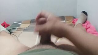 Pinoy Daddy Chubby big cock deep throating solo messy cum