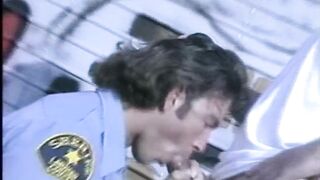Police gets stuffed outdoors with a huge cock throat fucked and balls drained