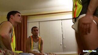 Newbie tight hole takes two fat cocks destroyed in rough threesome