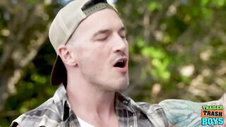 Derek Kage Barebacks Greyson Myles tight ass deepthroat big cock