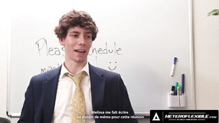 Coworker caught Derek Kage jerking off then fucked raw deep missionary blowjob